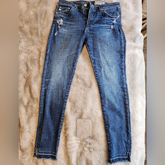 7. AG The Legging Ankle Distressed Skinny Jeans sz30R - Picture 10 of 15